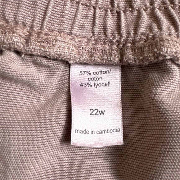 Maurices Womens Dusty Mauve Jogger Pants Cotton Drawstring Elastic Waist Sz 22W - Picture 7 of 12